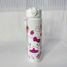 SANRIO 5PCS Cute Cartoon Water Cups, Leak-Proof Plastic Sports Water Bottle, Cute Personalized Gift, Suitable For Outdoor Hiking, School, Office, Perfect Gift - Multicolor - View 6