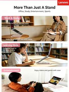 Lenovo W6Pro Rotating Laptop Stand, 360° Swivel Base, Stepless Height Adjustable Carbon Steel Computer Stand, Universal Bracket For Home Office Laptop And Tablet - View 5
