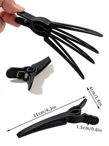 Large Matte Long Seamless Alligator Hair Clip, Bangs Clip For Blow Drying, Sectioning And Fixing Hair Strands, Minimalist Solid Color Suitable For Makeup Styling And Fixing Flyaways, Can Be Used As A Daily Beauty Gift - Multicolor - View 2