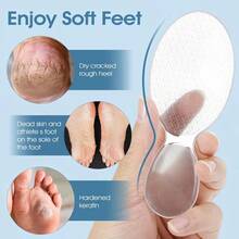 1pc Professional Glass Foot File, Ergonomic Easy-Grip Handle With Single-Sided Sand Layer For Smoother Results, Durable Callus Remover, Suitable For Home SPA Pedicure And Nail Care, Perfect Gift For Winter Care, Thanksgiving, Christmas, Halloween - Multicolor - View 2