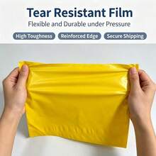 Yellow Thickened Self-Adhesive Courier Mailing Bags, Logistics Packaging Bags, Universal For Clothing E-Commerce - 25*35cm - View 4