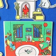 hoojojo Set Perlengkapan Bercerita dari Kain Felt 18 Buah, Tema Buku Cerita Goodnight Moon, Alat Peraga Bercerita, Aktivitas Bermain Peran, Aktivitas Kelas & Permainan Interaktif, Alat Bantu Mengajar, Perlengkapan Penting untuk Kembali ke Sekolah - MultiWarna - View 13
