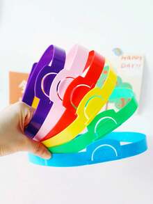 6 buah Bando Kartu Sisip, 6 Warna, Bando yang Dapat Diatur, Permainan Interaktif, Alat Pengajaran Berwarna-warni, Permainan Literasi, Cocok untuk Ruang Kelas, Perlengkapan Permainan Pesta - MultiWarna - View 5