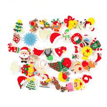 11PCS/22PCS Random Glow In The Dark Christmas Shoe Charms PVC Clog Decorations Mix Pack Gift - Random Pattern - View 2