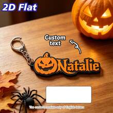 Customized Halloween Name Letter Key Chain, Spider Web Spider Letter Bag Pendant, Commemorative Gift For Friends. - Multicolor - View 7