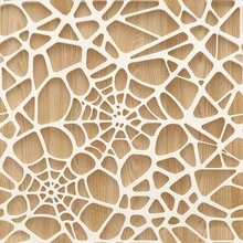 1 Roll 2D Hollow Geometric Self-Adhesive Wallpaper, Removable Sticker, Wall Cabinet Home Decor, Decorative Wall Sticker, Home Decor And Accessories, 17.32in Wide, Tenant Friendly, DIY Decorative Sticker - Geometry - View 11