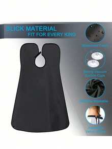 Men's Shaving Apron, Beard Catcher Cape, Face Shaving Care Bib, Adult Shaving Bib, Barber Cleaning Apron, Men's Gift, Gift For Father - White - View 11