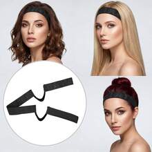 New Non-Slip Wig Grip Elastic Band For Lace Front, Wig Band With Ear Cut Outs | Non Slip, Adjustable C Shaped Elastic For Lace Front Wigs, C Shaped Ear Curve Headband For Women - View 6