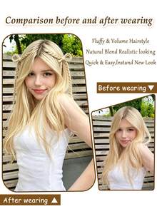 Synthetic Braided Ponytail Hair Extension With Bow Hair Tie, Double Braid Hairpiece For Women, Y2K Party Cosplay Hairstyle - Multicolor - View 4