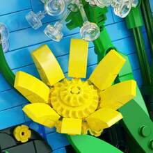 Dandelion High-Difficulty Building Block Flower Toy, Eternal Flower Series Assembly Decor, Assembly Toy For Girls, Birthday Gift, 3D Building Block Decoration - Multicolor - View 3