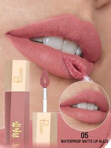 Pudaier Velvet Matte Lip Gloss, Long-Lasting Color, Smooth Application Without Clumping, No Cracking, Waterproof, Essential Makeup Tool, Perfect Gift For Women - 05 - View 2