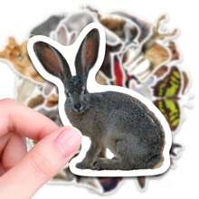 50pcs Realistic Animal Mixed Stickers, Suitable For Laptop, Water Bottle, Luggage, Helmet, Notebook And Other DIY Creative Toys - Multicolor - View 8