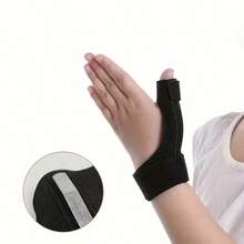 1 cái nẹp ngón cái điều chỉnh được, phù hợp cho tay trái và tay phải, hỗ trợ ngón cái bị kẹt - màu đen - Xem 5