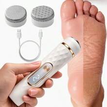 Electric Foot Callus Remover, Rechargeable Portable Foot File, 2 Brush Heads, Foot Care, Remove Dead Skin And Callus, Suitable For Men And Women, Foot Care Tool - A - View 12