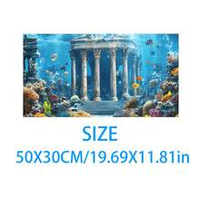 Aquarium Underwater Background, Fish Tank Sticker, Suitable For Freshwater/Saltwater Fish Tank, Shrimp, Aquarium Decoration Vinyl Mural, Removable Without Residue - A - View 92