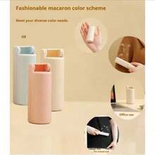 Portable Foldable Strong Adhesive Mini Lint Roller Set With Dust Cover, 180° Foldable Compact Design, Essential For Home, Office And Travel - Multicolor - View 5