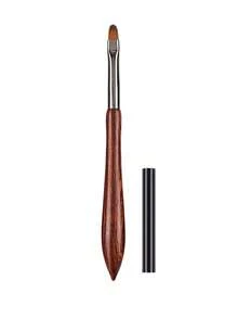 Olasalon Acrylic Nail Brush, Sandalwood Handle, Suitable For Professional Application Of Acrylic Nail Polish And Acrylic Powder - Chocolate Brown - View 15