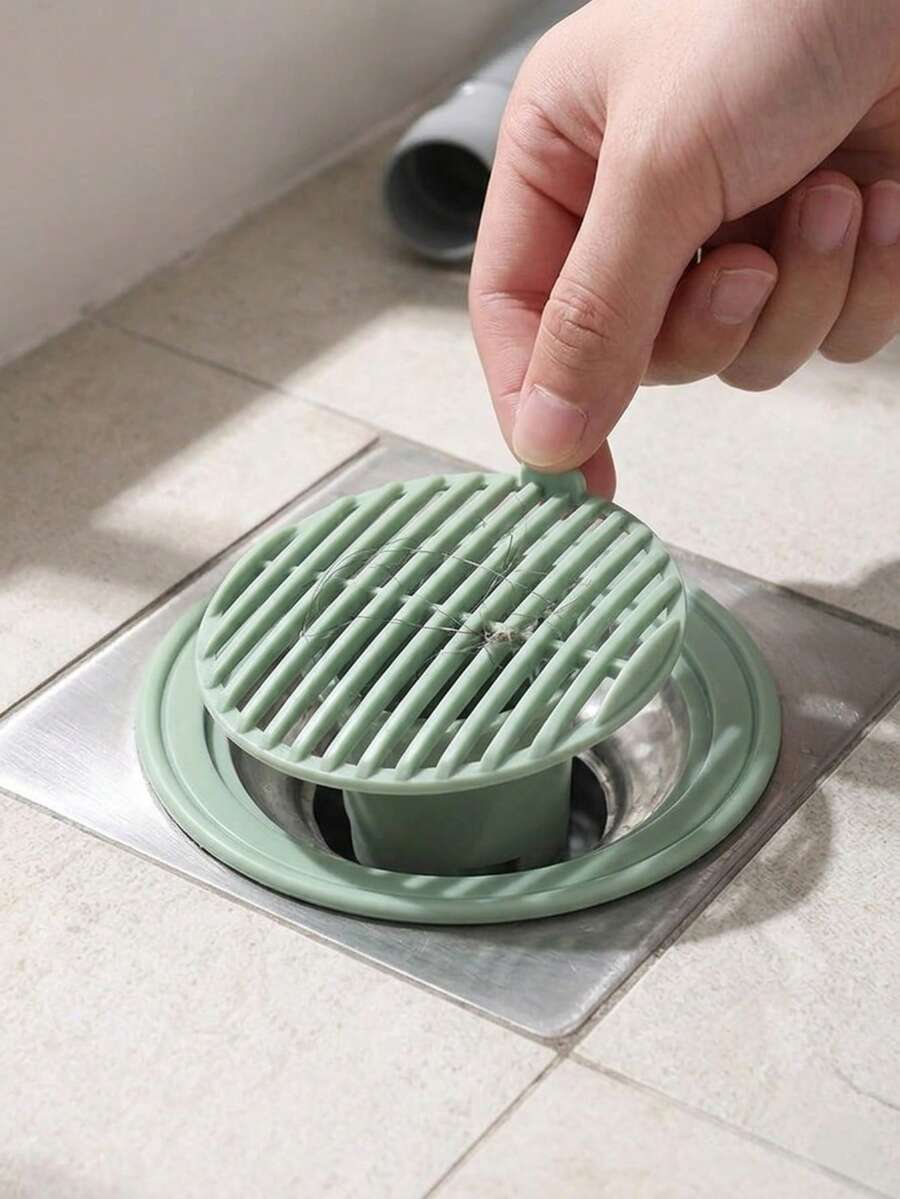 Bathroom Anti-Clogging Silicone Drain Cover, Cuttable Multi-Layer Hair Filter For Sink And Drain, Kitchen Sink Anti-Clogging Pad, Suitable For Summer Cleaning And Rental Homes