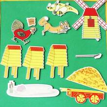 hoojojo 12 Pcs Rosie's Walk Felt Story Set, Storytelling Props, Parent-Child Interactive Activity, Educational Teaching Aid, Classroom Learning Tool, Back-To-School Essential - Multicolor - View 9