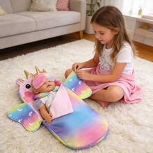 1 bộ trang phục búp bê kỳ lân độc đáo, phù hợp cho búp bê 14-18 inch (không bao gồm búp bê), màu sắc và thiết kế độc đáo đáp ứng sở thích của trẻ em, quà tặng bất ngờ tuyệt vời cho trẻ vào dịp lễ - Nhiều màu - Xem 8