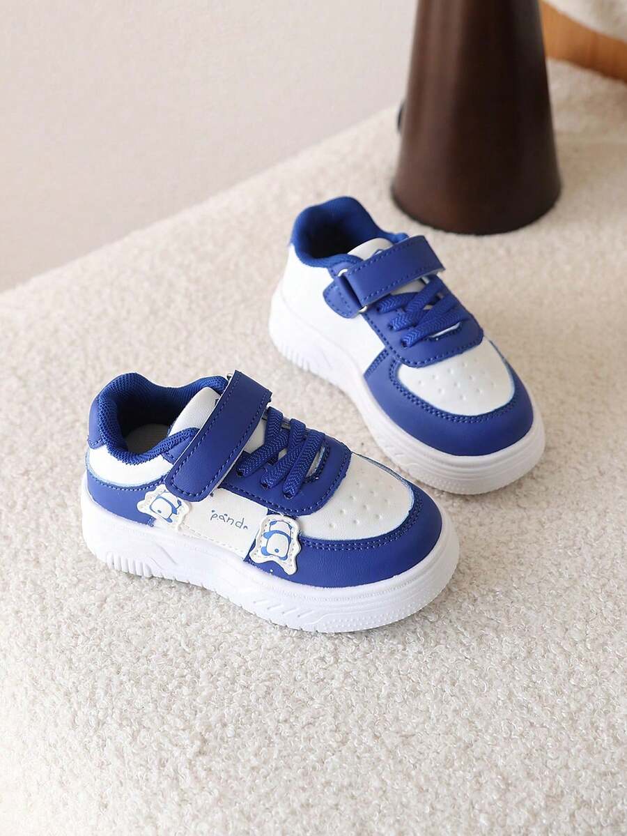 1 Pasang Sepatu Olahraga Anak Perempuan Musim Semi Terbaru Lucu Sol Lembut Anti Selip Sepatu Jalan Stabil - Biru - View 1