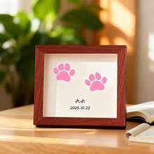 1/2/3/4/5pcs Inkless Pet Paw Print Keepsake (Includes 2 Cards), (Usage: Use With Red Text Facing Down) Pet Memorial, Perfect For Commemorating Cat And Dog Growth, Preserving Precious Pet Memories, Valentine's Day Gift (Remove Hair Between Pet Paws For Best Results) - Multicolor - View 11