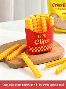 1pc/12pcs Boxed 10cm Portable Food Sealing Clips, Moisture-Proof Snack Fresh-Keeping Clips, Multiple Sizes Available, Essential For Dorm, Travel, Kitchen Storage, Christmas And Halloween Party Organizing Supplies - Quantity - View 8