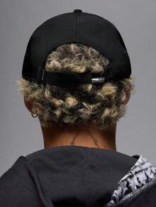 Nike U J RISE CAP S CB MTL JM Unisex Baseball Cap, Curved Brim - Black - View 3