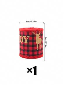 3/1pc Christmas Red & Green Plaid Gift Wrapping Ribbon, Suitable For All Christmas Gift Wrapping, Holiday Floral Arrangements, Bow Making, Wreath Making, Table Decor And Christmas Tree Decoration - One Size Fits All - View 13