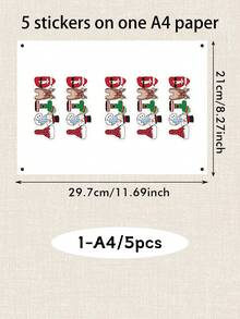Custom Christmas Name Stickers, Personalized Holiday Letter Labels, Festive Santa Reindeer Snowman Style, Customized Gift Bag & Present Decor, Customizable Name Stickers, Christmas Gift Tags, Holiday Party Decor 2026, Christmas Gift Stickers - Style B - View 11
