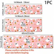 1pc Halloween Decorative Faucet Mat, Cute Ghost Pattern, Faucet Cover, Create Holiday Atmosphere, Bathroom Faucet Splash Guard, Waterproof Non-Slip Faucet Mat, Kitchen Countertop Accessory, Kitchen Dining Table Accessory, Sink, Moisture-Proof Absorbent Mat, Absorbent Drainage Mat, Multi-Functional Absorbent Non-Slip Mat - Multicolor - View 6