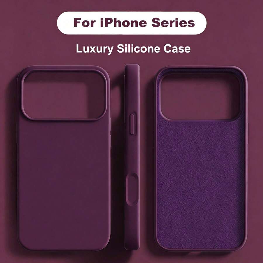適用於 iPhone 18 Pro Max 18 Pro 17 Pro 17 Pro Max 17 的液態矽膠 3 層全包覆軟膠手機殼,清新夏季配色,防震防刮微纖維內裡保護殼,相容 iPhone 13 11 16 Pro Max 15 14 Plus 12 Mini XS Max 7 8 Plus - 櫻桃紅 - 查看 1