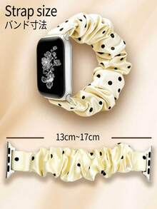 Huastonband 1件編織彈性尼龍透氣舒適女款運動手錶錶帶，相容 38/40/41/43mm、42/44/45/46/49/47mm，相容 Ultra 4/SE 3/Series 12/S11/S10/S9/S8/S7/S6，適合戶外運動、健身，年輕時尚波點圖案，秋季海灘配件，節日禮物，萬聖節 - 彩色 - 查看 5