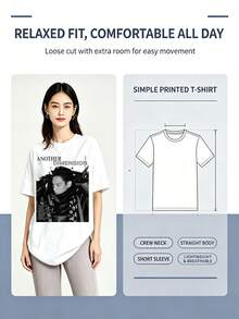 BIGBANGTOP Personal Album "Another Dimension" Cover Print T-Shirt For Choi Seung-Hyun Fans - White - View 4