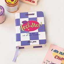 1pc Pocket Notebook, Vintage Hard Cover A7 Size, Mini Portable 96 Sheets Line Pages Diary Memo Office School Book, Back To School Gift - Multi Colors - View 15