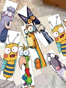 30pcs Funny Animal Bookmarks Decorative Small Cards Books Decorative Cards Reading Labeling Cards - A - View 6