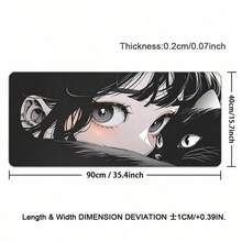 Alas Mouse XXL Motif Kucing dan Gadis untuk PC Gamer, Aksesoris Meja Kawaii, Alas Meja Komputer, Alas Keyboard dan Mouse, Alas Kabinet Anime untuk Bermain Game - View 6