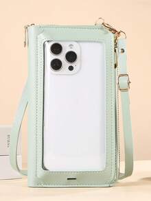 New Touchscreen Phone Bag For Women, Fashionable Dual-Use Phone Pouch, Crossbody Versatile Student Small Shoulder Bag - Multicolor - View 18