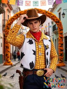 Men Cosplay Clothing - Apricot - View 2