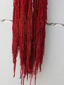 1/2/3/4/5pcs Artificial Hanging Amaranth Flowers, Floral Art, Hanging Floral Decor, Wedding Arch Decoration, Background Decoration - Red - View 4