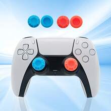 Compatible With PlayStation 5, Game Controller Silicone Joystick Caps, Heightened Button Caps, Enhanced Gaming Control Feel, Anti-Slip And Sweat-Proof Design, Universal For Multiple Game Controllers, Color Box Packaging - View 5