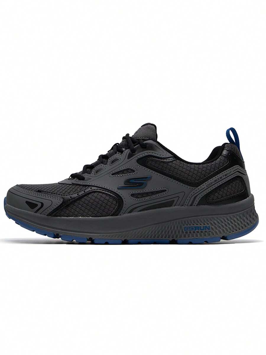 Skechers Men's 2026 New GO RUN CONSISTENT Lightweight Breathable Mesh Cushioning Running Shoes 220034-CCBL - Grey - View 1