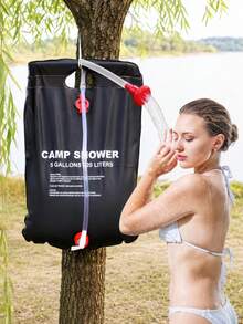 20L Extra Large Capacity Portable PVC Outdoor Shower Bag With Red Water Pipe, Openable/Foldable, Suitable For Hiking, Travel, Camping And Outdoor Activities - Multiple Styles and Colors - View 1