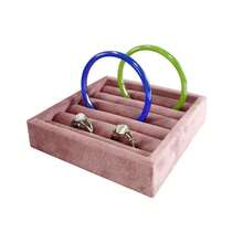 Small Square Velvet Jewelry Tray For Storing And Displaying Rings, Earrings And Bracelets, Multiple Colors Available, Suitable For Everyone - 11*11 Ring Tray - View 9