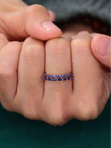 1Pc Women's Ring, Suitable For Wedding, Engagement, Anniversary, Party Wear, Valentine's Day Gift. No Box. - Ring - View 5