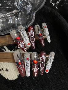 limitpretty 1pc Vintage Court Style Sword Blade Butterfly Chain Candle Holder Cross European Nail Art Silicone Mold - Multicolor - View 4