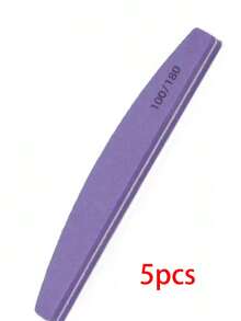 10/5PCS/1PC Purple/Pink Multi-Specification Sponge Nail File Set, Sponge Nail Polisher Soft And Durable, Easy To Grip, For Filing And Polishing Nails - Multicolor - View 12