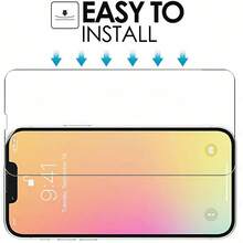 ZYONS 3pcs Ultra-Durable Full Screen HD Tempered Glass Screen Protector, Compatible With IPhone 18 Pro Max/18 Pro/Ultra/Fold/17/17Pro/17Air/17Pro Max/16/16Pro/16Pro Max/15/15Pro/15Pro Max/14/14Pro/14Pro Max/13/13Pro/13Pro Max/12/11/XS/8/7. Anti-Scratch, Anti-Shock, Anti-Fingerprint, 9H Hardness, Easy Installation. Not Full Screen - Clear - View 7