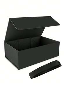 Black Ribbon Gift Box, High-End Birthday Christmas Packaging Box, Bridesmaid Groomsman Gift Charming Gift Box, Large Sturdy Clothing Storage Box, Cute Luxury Gift Souvenir Box, Holiday Party Gift Supplies - A - View 11