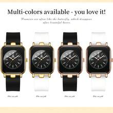 OLEVS Women's Watches Simple Elegant Quartz Wristwatch Original Waterproot Slicone Strap Luminous Hands Fashion Style - One Size - View 12